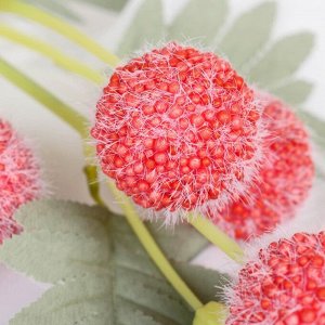 Цветок искусственный "Шарики Смикка" 6*57 см, красный