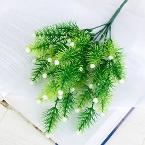 Букет искусственный «Зелень с бусинками», 29 см