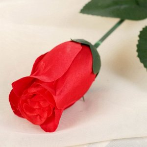 Цветы искусственные «Роза простая» 50 см, красный