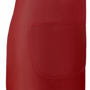 Фартук "TNL" - бордовый с большим карманом