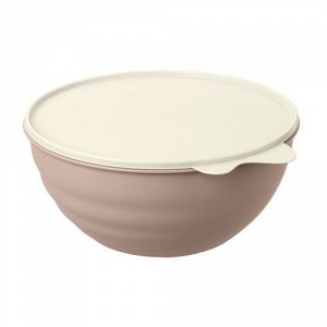МИСКА для продуктов С КРЫШКОЙ WAVE 2,8Л (Бежевый флэк)