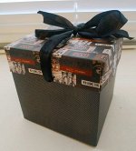 Коробка подарочная 10х10х10 серая