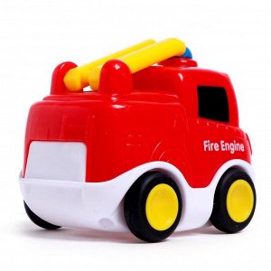 Музыкальная игрушка «Пожарная машина» цвет красный, звук, свет