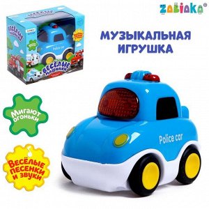 Музыкальная игрушка «Полицейская машина» цвет синий, звук, свет