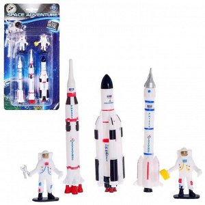 Набор металлических моделей «Космическая экспедиция» с 3 ракетами