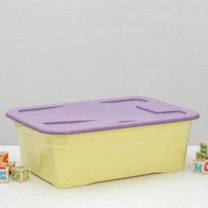 Контейнер для хранения игрушек Roombox Kids, 25 л, цвет жёлтый-фиолетовый