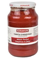 Томаты очищенные в собственном соку 950гр KERAKUR 1/6, шт