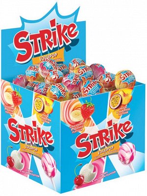 Карамель на палочке Strike с молочным вкусом, 11г