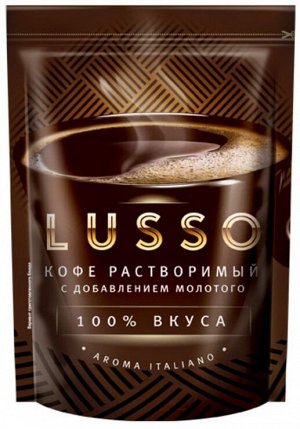 «LUSSO», кофе растворимый с добавлением молотого, 40г