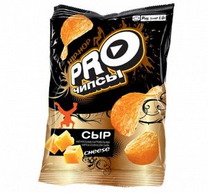 «PRO-Чипсы», чипсы со вкусом сыра, произведены из свежего картофеля, 60г