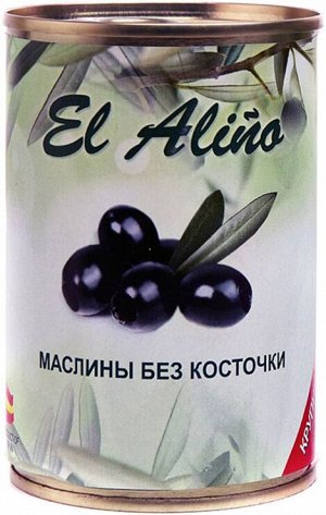 «EL alino», маслины крупные без косточки, 270г