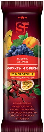 «Smart Formula», батончик фруктовый «Фрукты и орехи», 40г