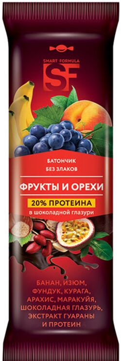 «Smart Formula», батончик фруктовый «Фрукты и орехи», 40г