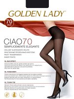 Матовые полупрозрачные колготки Golden Lady Ciao 70 с поддерживающими шортиками и комфортными швами