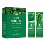 KR/ Verobene Green Smoothie Bubble Mask Маска для лица пузырьковая &quot;Зеленый смузи&quot;, 5гр*10шт.