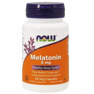 Мелатонин NOW Melatonin 5мг - 60 капс.