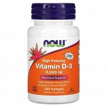 Витамин Д NOW Vitamin D-3 2.000 IU - 240 гел.капс.