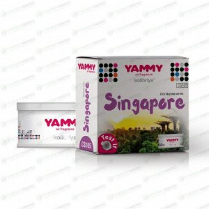 Ароматизатор на торпедо Yammy Singapore (Сингапур), меловой, баночка, арт. CS105