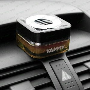Ароматизатор на торпедо Yammy Cappuccino (Капучино), гелевый, флакон, арт. G015