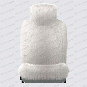 Чехол-накидка CARFORT FUR для передних и задних сидений, овчина, белый цвет, 1шт
