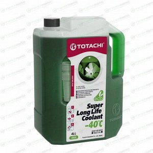 Антифриз Totachi Super Long Life Coolant Green, SLLC, зелёный, -40°C, 4л, арт. 41604