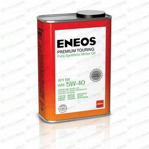 Масло моторное Eneos Premium TOURING 5w40 синтетическое, SN, для бензинового двигателя, 1л, арт. 8809478942148