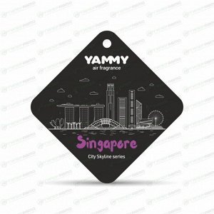 Ароматизатор подвесной Yammy Singapore (Сингапур), картон с пропиткой, арт. CSP05