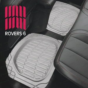 Коврики универсальные CARFORT ROVERS 6 для переднего и заднего ряда, серый цвет, ванночка, 4шт