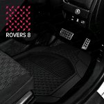 Коврики универсальные CARFORT ROVERS 8 для переднего и заднего ряда, черный цвет, ванночка, 4шт