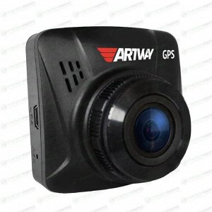 Видеорегистратор ARTWAY AV-397 GPS, 2 Мп, 1920х1080, обзор 170°, экран 2", 1 камера