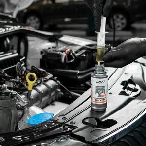 Раскоксовыватель и промывка Lavr Engine Carbon Cleaning Complex ML202+, для рядных двигателей до 2000см³, бутылка 185мл+330мл (+шприц и трубка), арт. Ln2505