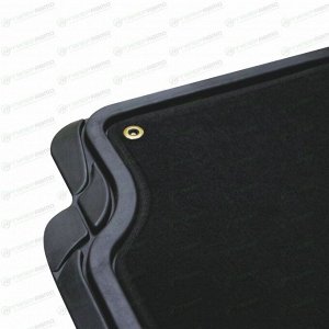 Коврики универсальные CARFORT ROVERS 3 для переднего и заднего ряда, черный цвет, с съемным ковролином, 4шт