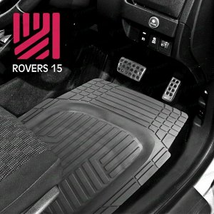 Коврики универсальные CARFORT ROVERS 15 для переднего и заднего ряда, черный цвет, ванночка, 4шт