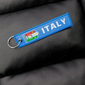 Брелок тканевый с вышивкой «Italy»