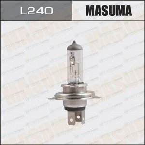 Лампа галогенная Masuma Clearglow H4 (P43t, T16), 12В, 60/55Вт, 3000К, 1 шт