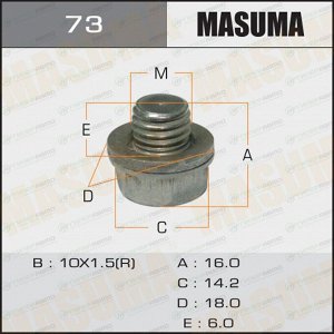 Болт маслосливной A/T "Masuma"  Toyota, Mitsubishi, Suzuki