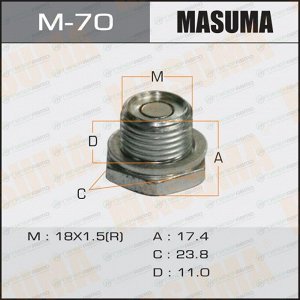 Болт маслосливной A/T С МАГНИТОМ "Masuma"  Toyota   ALLEX.NZE124.ZZE124