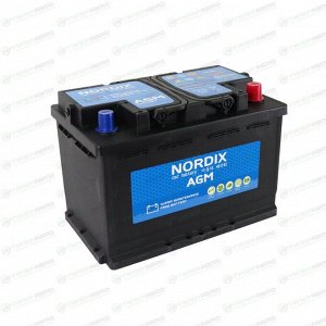 Аккумулятор Nordix LN3/L3(H6) L, 70Ач, CCA 760А, необслуживаемый, технология AGM