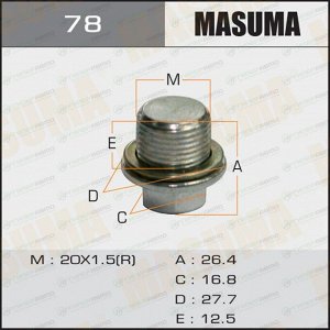 Болт маслосливной A/T "Masuma"  Subaru  FORESTER.SF5.SF9