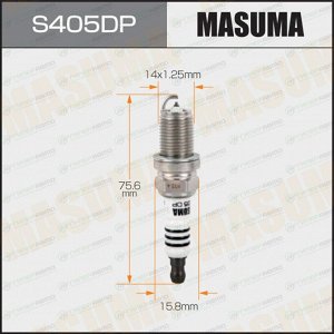 Свеча зажигания Masuma Double Platinum PFR6X-11 с платиновым электродом, арт. S405DP