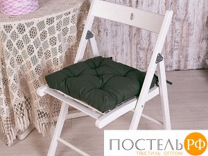 Подушка для стула 35*35 бязь(оливковый) (отгружается по 2 шт.)