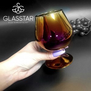 Набор бокалов Glasstar Королевская фуксия / 6 шт. 350 мл