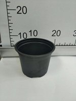 Горшок D12 Россия черный V0.75л (формованный)