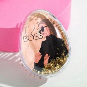 Расчёска-шейкер Girlboss 9 х 6.5 х4.5 см