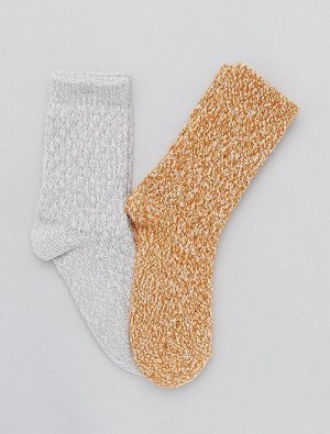 Комплект из 2 пар носков из трикотажа