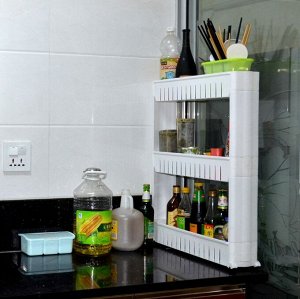 Toveon Мобильный стеллаж для хранения 3 полки