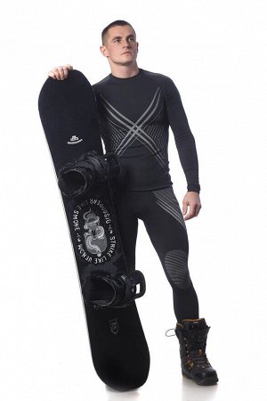 Комплект термобелья X-Line Sport мужской черный с серебром