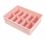 Бокс для хранения, 10 секций, цвет розовый
