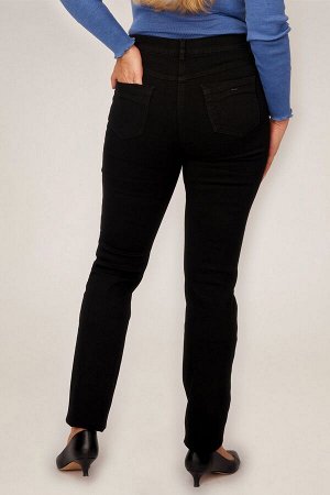 Слегка приуженные черные джинсы (ряд 46-58) арт. SS73116-4116-7