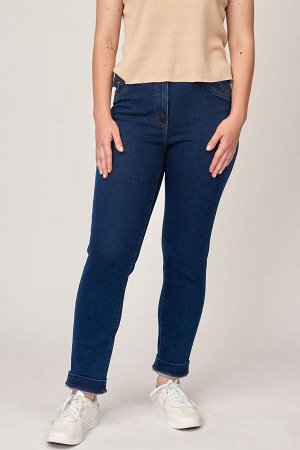 Слегка приуженные синие джинсы ЕВРО (ряд 44-56) арт. M-BL73111-4117-2